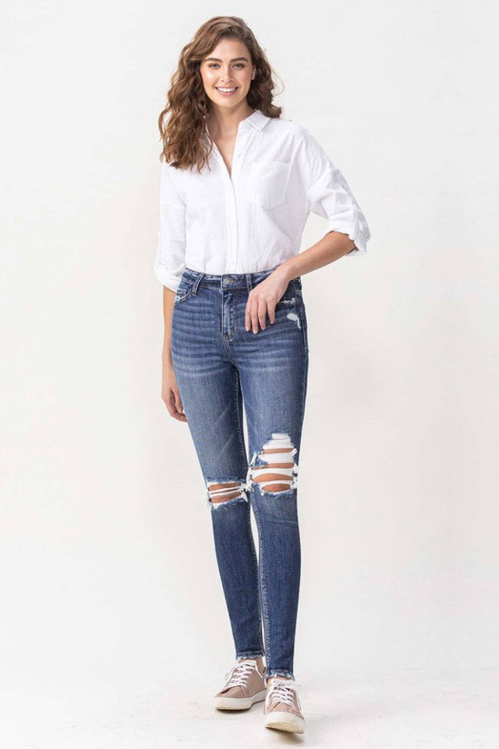 Lovervet Hayden Full Size High Rise Skinny - UrbanEthereal