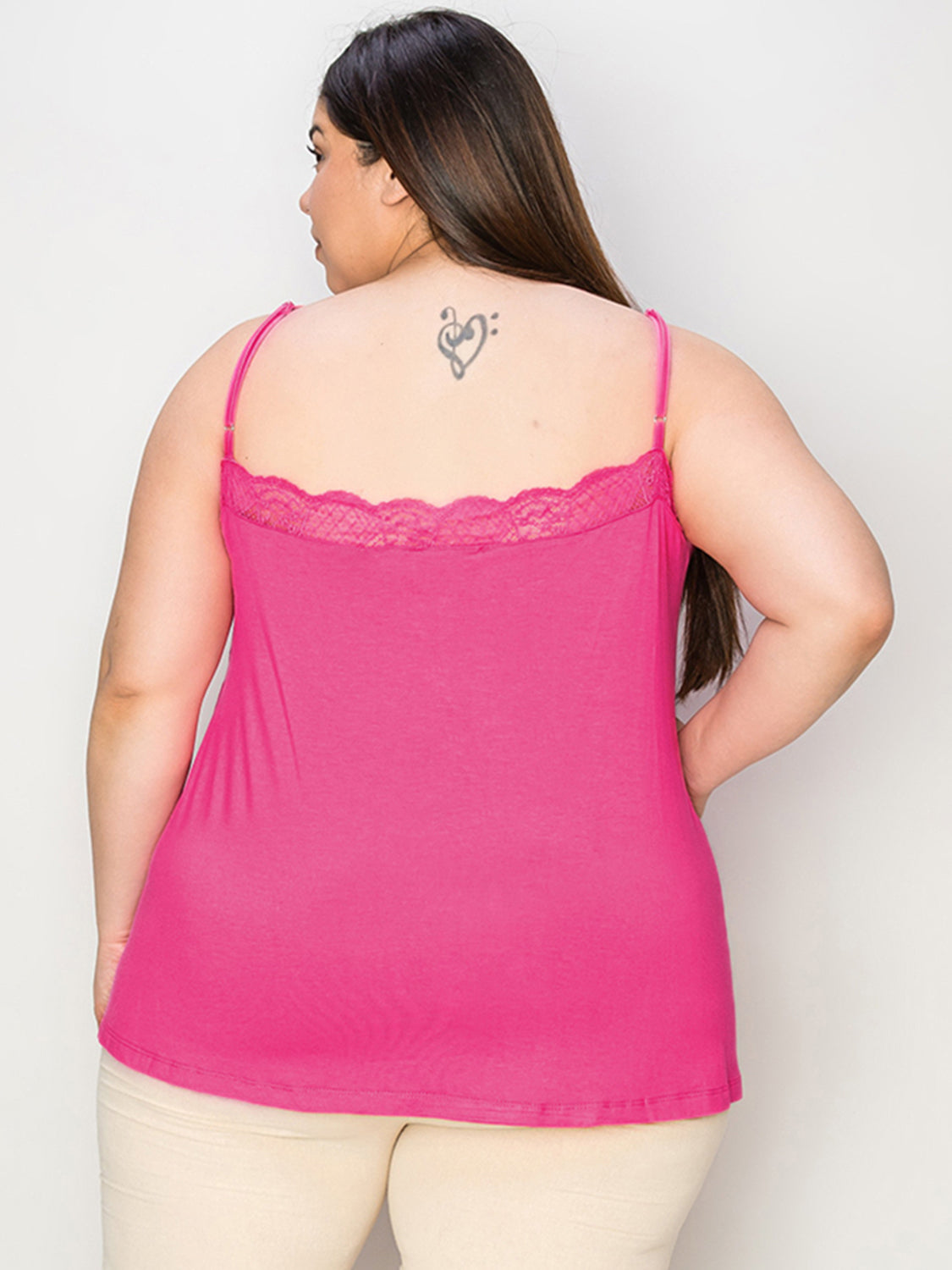Basic Bae Full Size Lace Trim V-Neck Cami - UrbanEthereal
