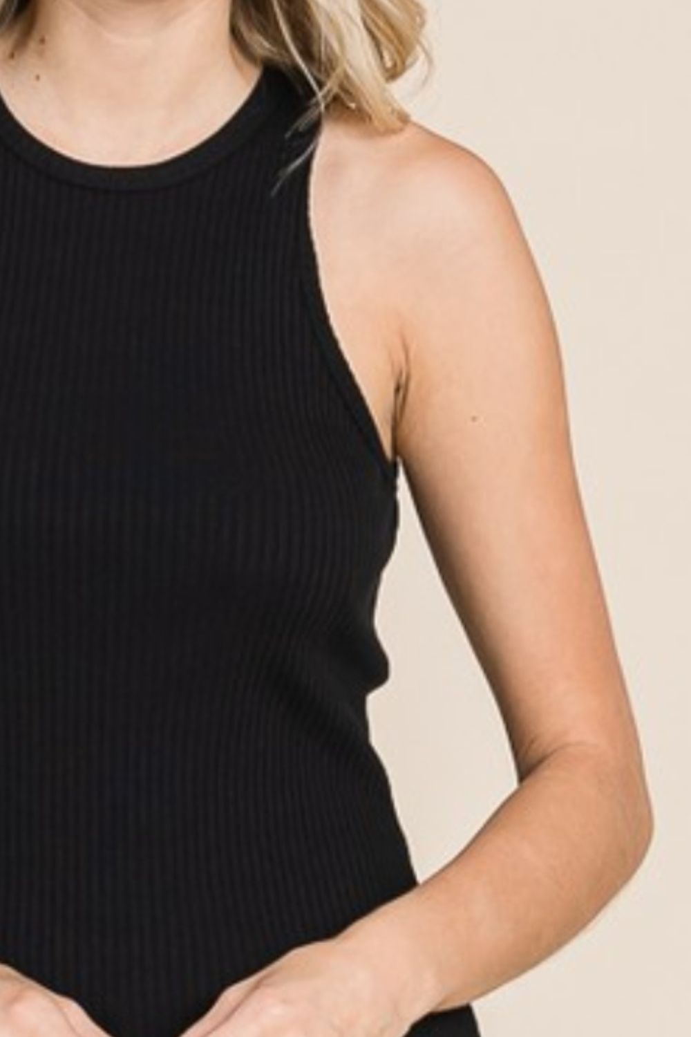 Culture Code Full Size Ribbed Round Neck Tank - UrbanEthereal