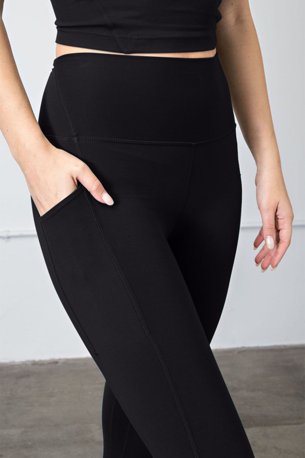 Faith Apparel High Waist Wide Waistband Leggings - UrbanEthereal