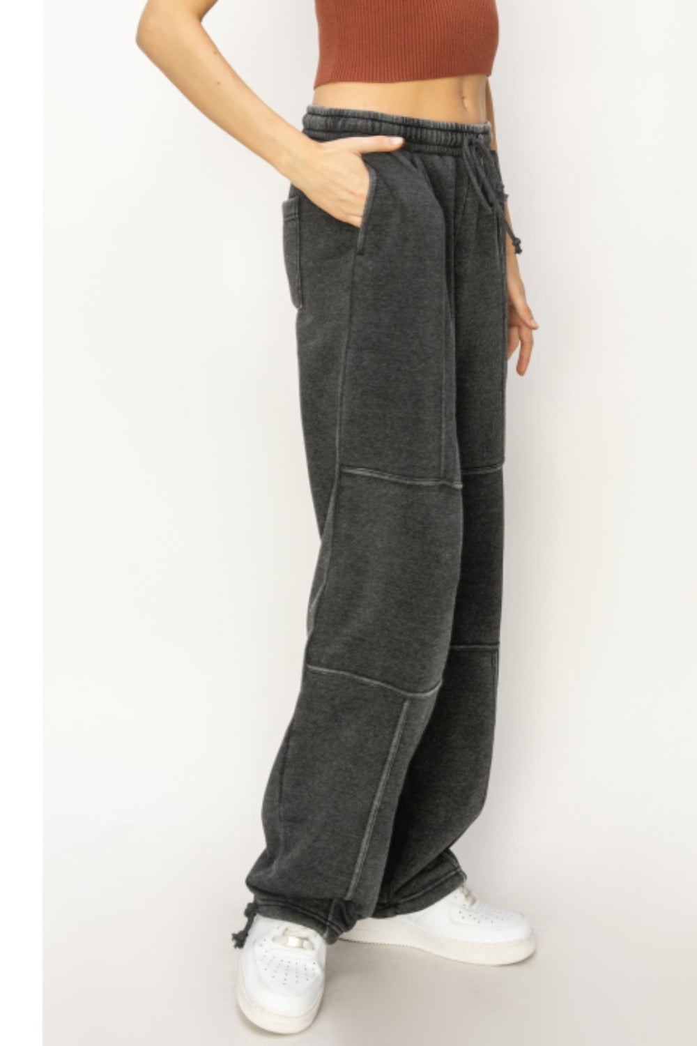 HYFVE Stitched Design Drawstring Sweatpants - UrbanEthereal