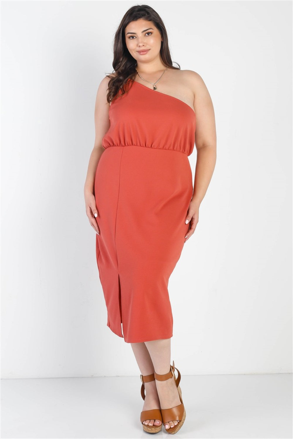 Gilli Full Size Slit One Shoulder Sleeveless Dress - UrbanEthereal