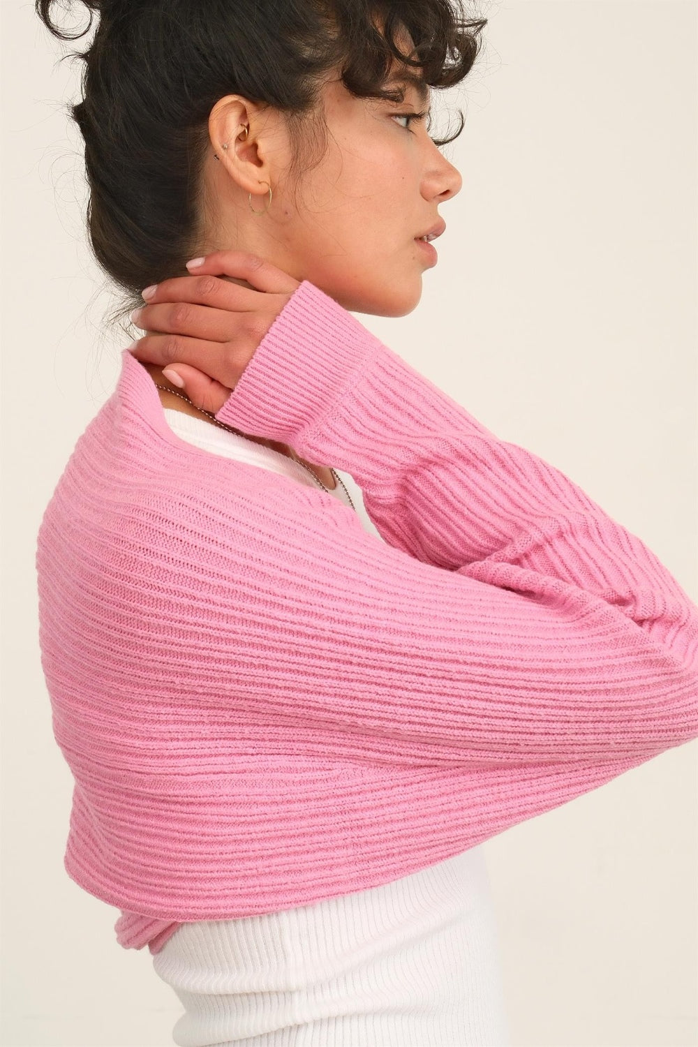 HYFVE Ribbed Knit Bolero Cardigan - UrbanEthereal