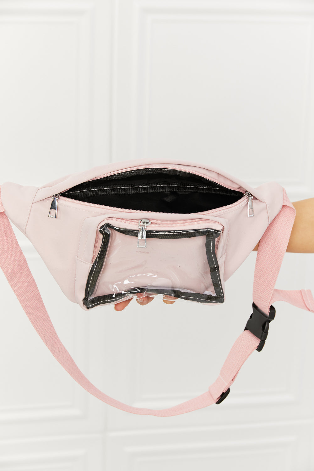 Fame Doing Me Waist Bag in Pink - UrbanEthereal