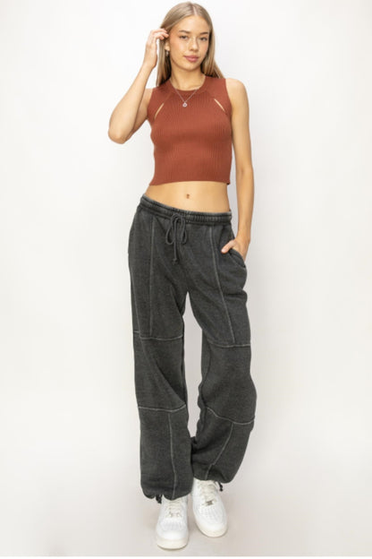 HYFVE Stitched Design Drawstring Sweatpants - UrbanEthereal