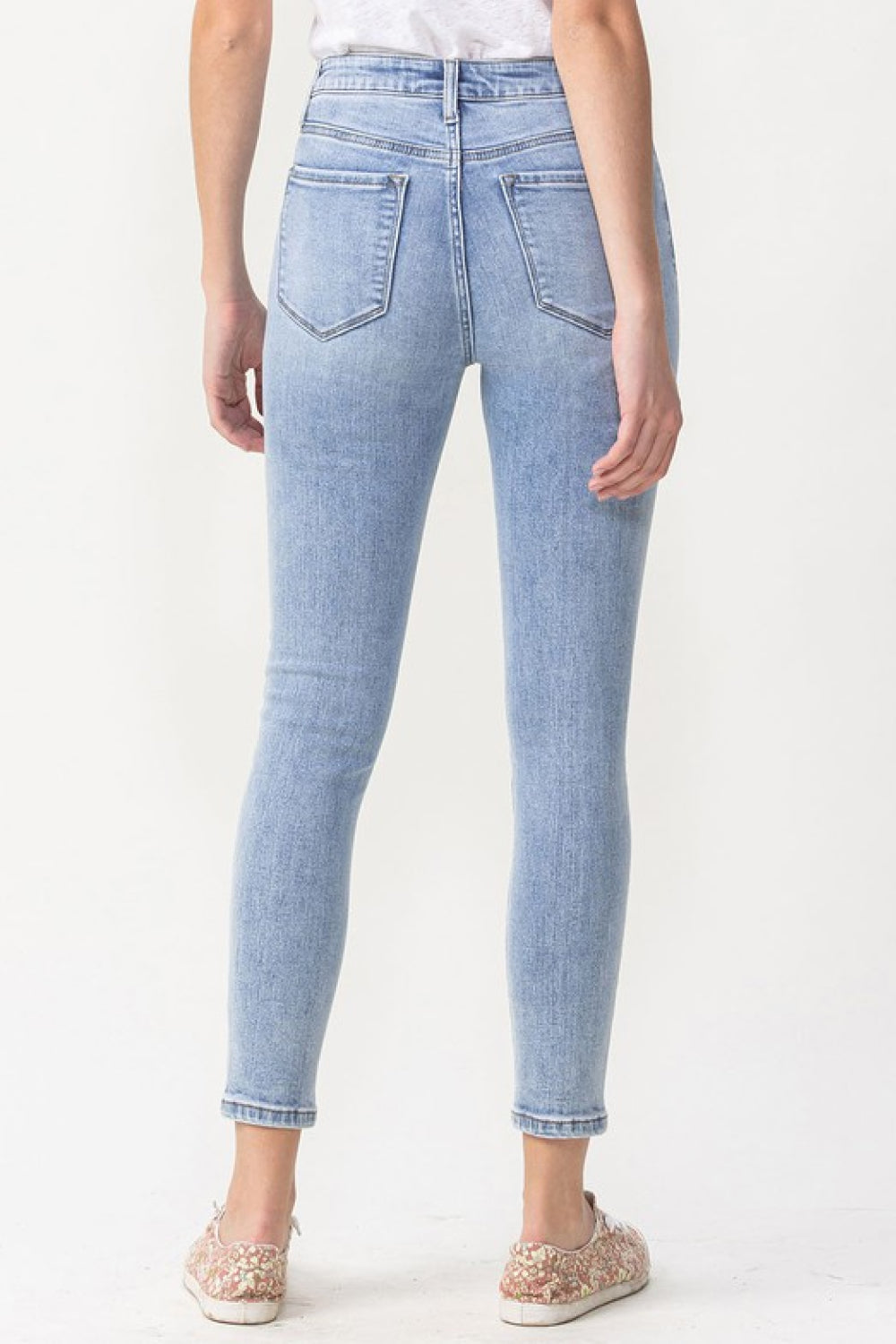 Lovervet Full Size Talia High Rise Crop Skinny Jeans - UrbanEthereal