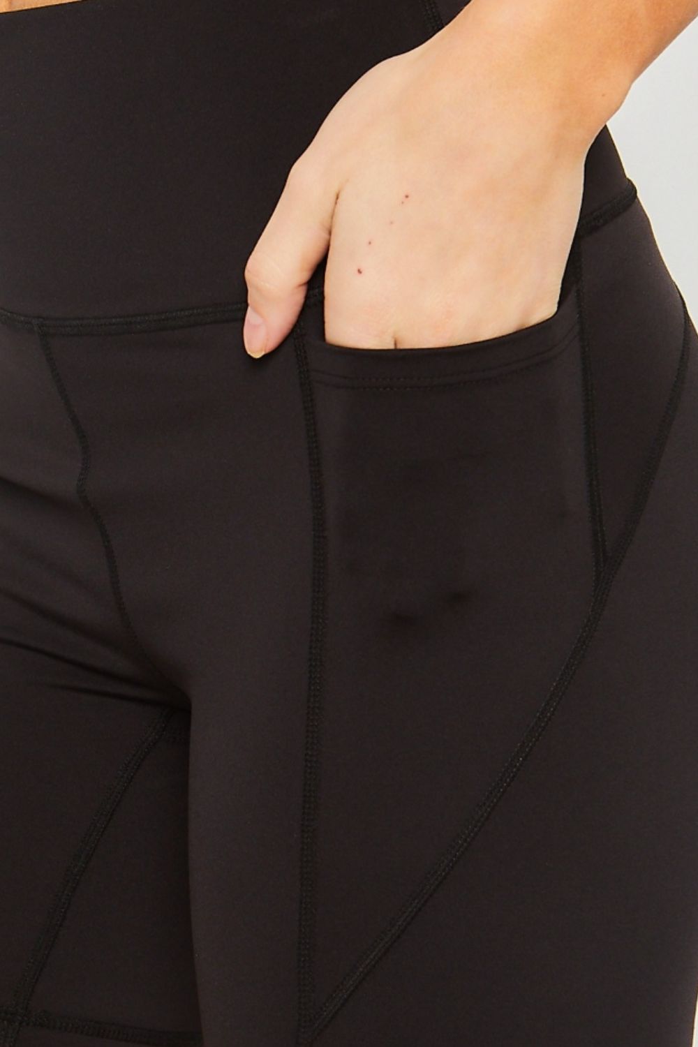 Love Tree High Waist Seam Detail Active Shorts - UrbanEthereal