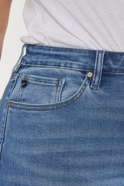 Kancan Full Size Cat's Whiskers High Waist Jeans - UrbanEthereal