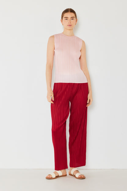 Marina West Swim Pleated Elastic-Waist Straight Pants - UrbanEthereal