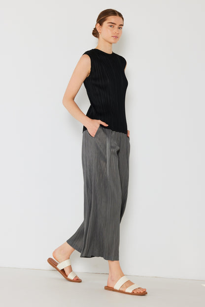 Marina West Swim Pleated Wide-Leg Pants with Side Pleat Detail - UrbanEthereal