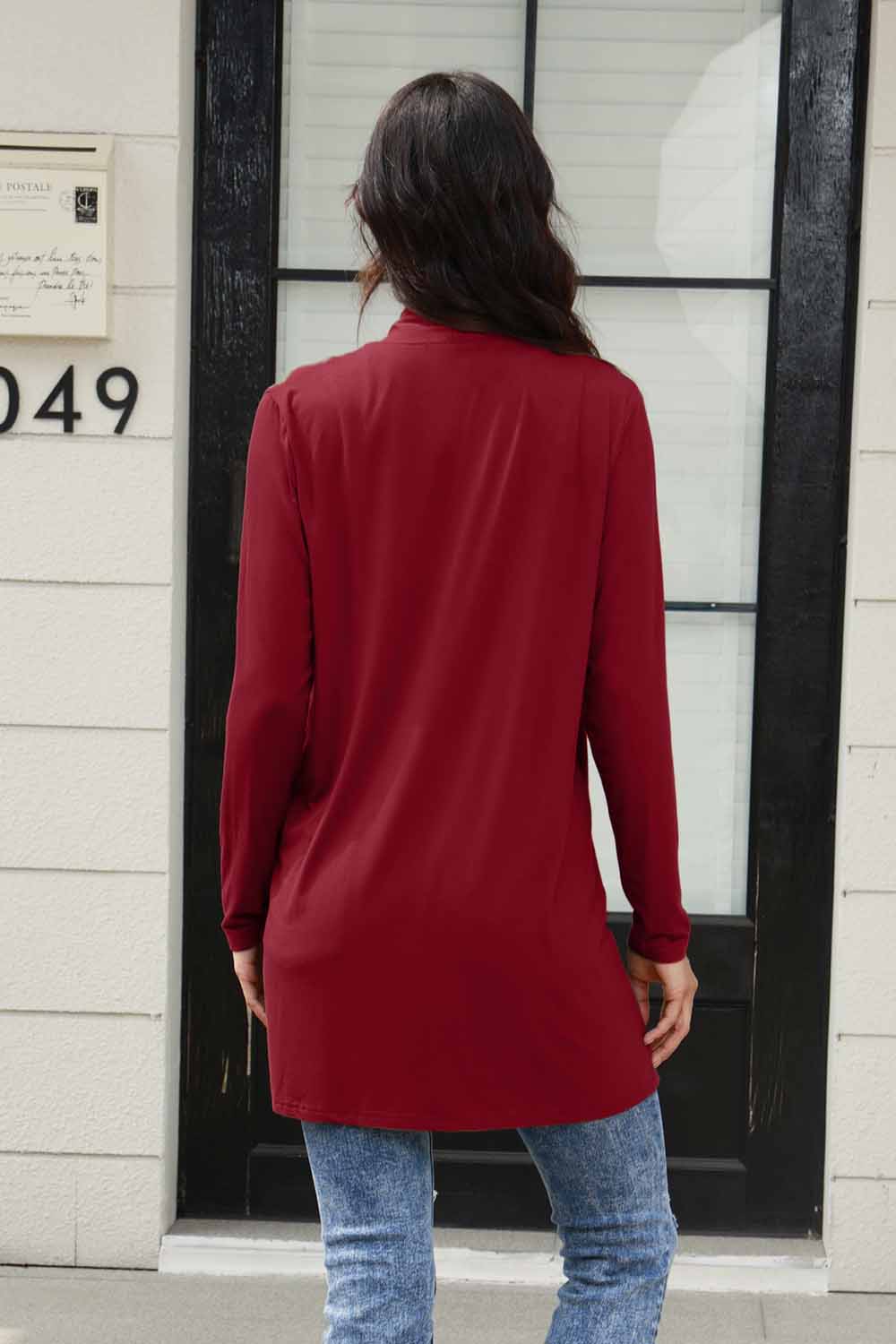 Basic Bae Full Size Open Front Long Sleeve Cardigan with Pockets - UrbanEthereal