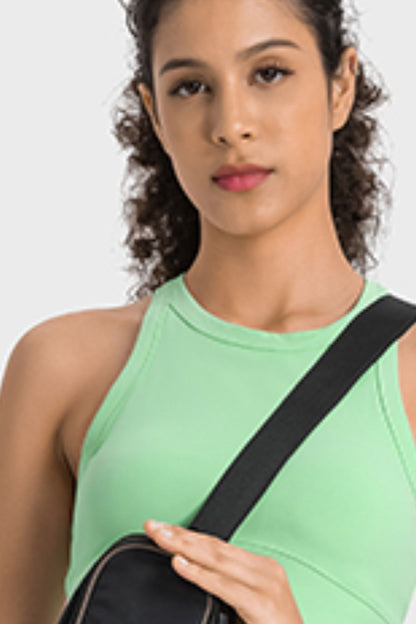 Millennia Racerback Cropped Sports Tank