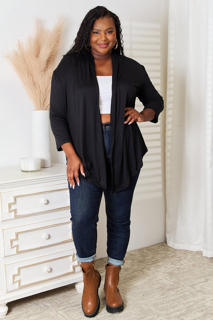 Culture Code Full Size Open Front Cardigan - UrbanEthereal