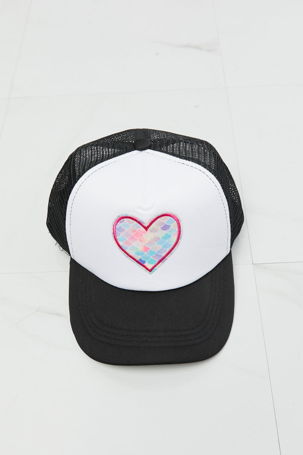 Fame Falling For You Trucker Hat in Black - UrbanEthereal