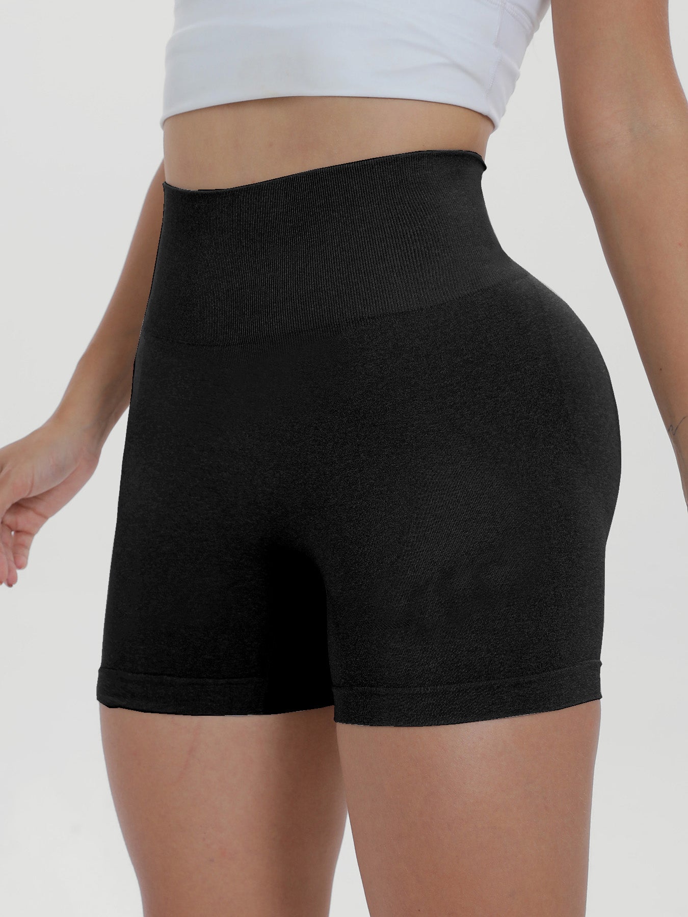 High Waist Active Shorts - UrbanEthereal