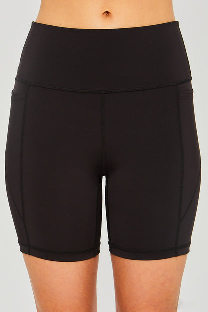 Love Tree High Waist Seam Detail Active Shorts - UrbanEthereal