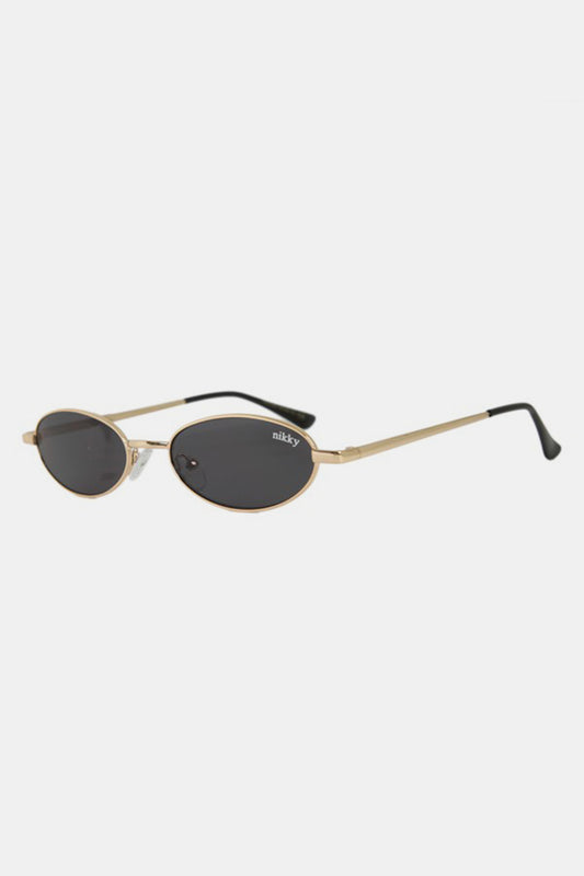 Nicole Lee USA Metal Frame Finley Oval Sunglasses - UrbanEthereal