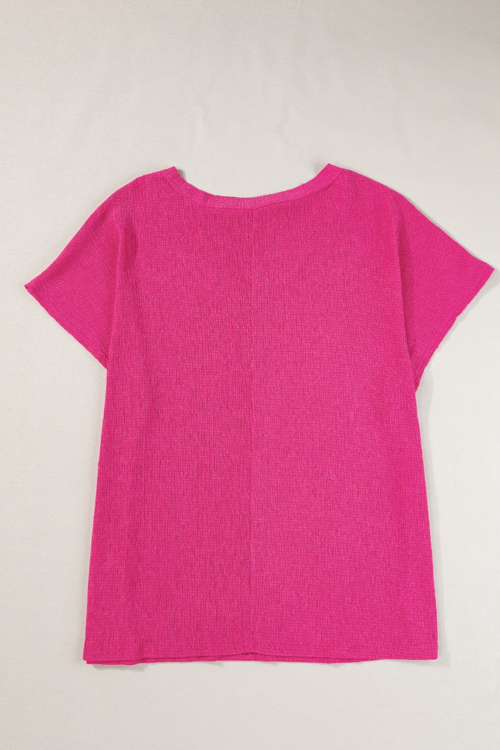 Plus Size V-Neck Short Sleeve Top - UrbanEthereal