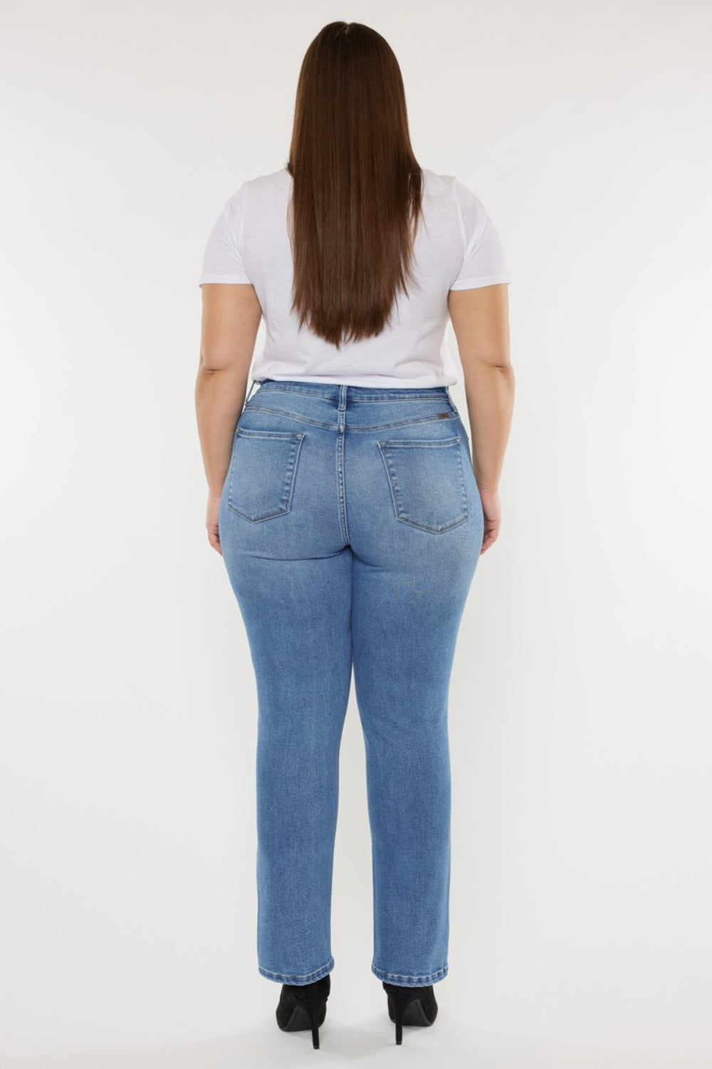 Kancan Full Size Cat's Whiskers High Waist Jeans - UrbanEthereal