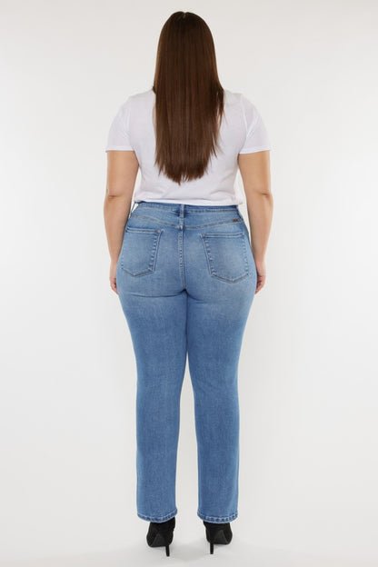 Kancan Full Size Cat's Whiskers High Waist Jeans - UrbanEthereal