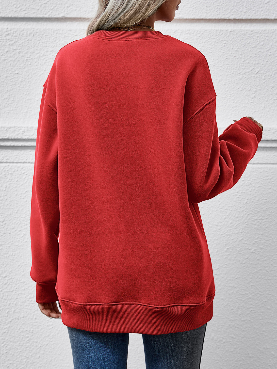 Round Neck Long Sleeve Sweatshirt