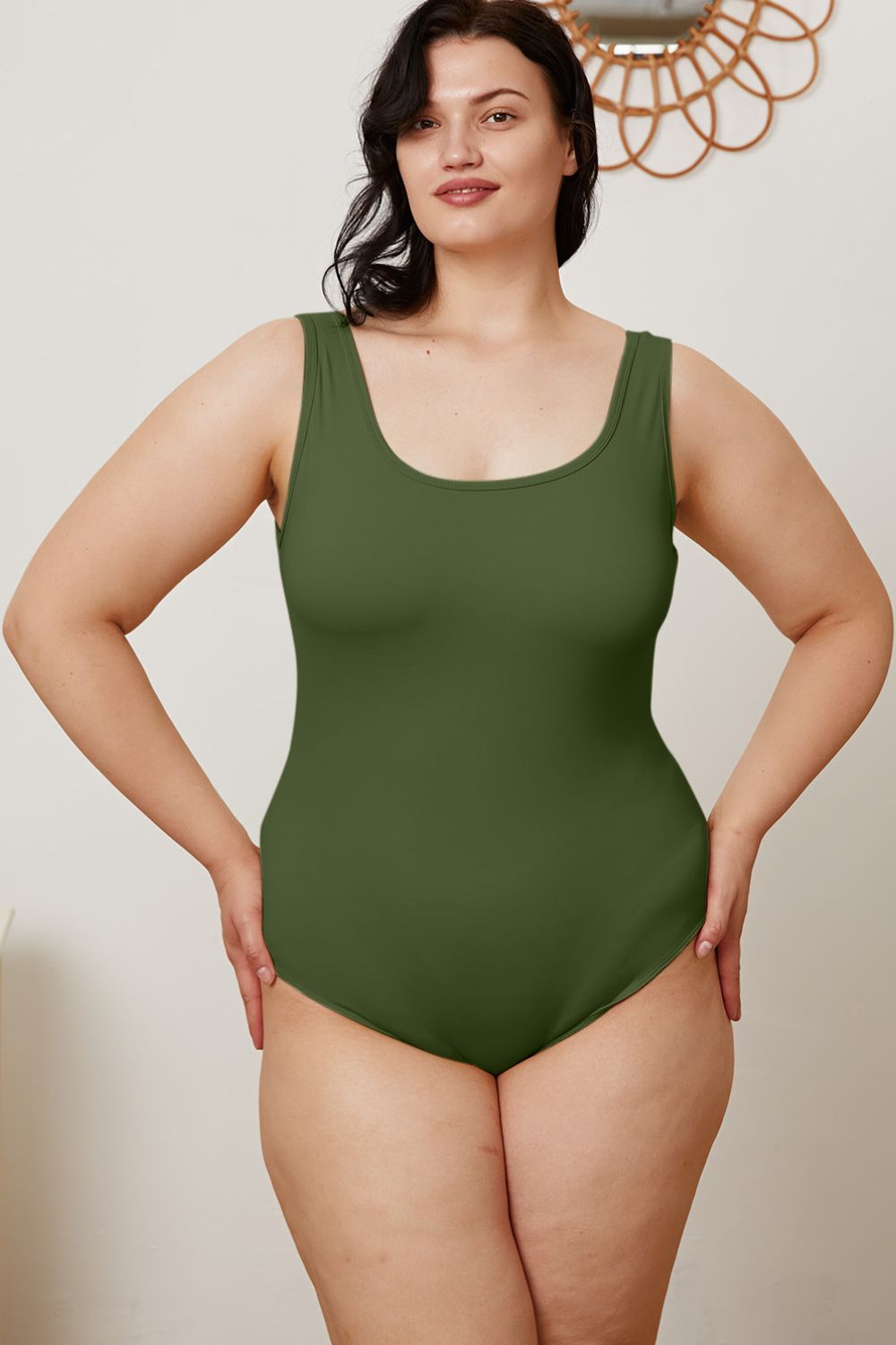 Basic Bae Full Size Square Neck Sleeveless Bodysuit - UrbanEthereal