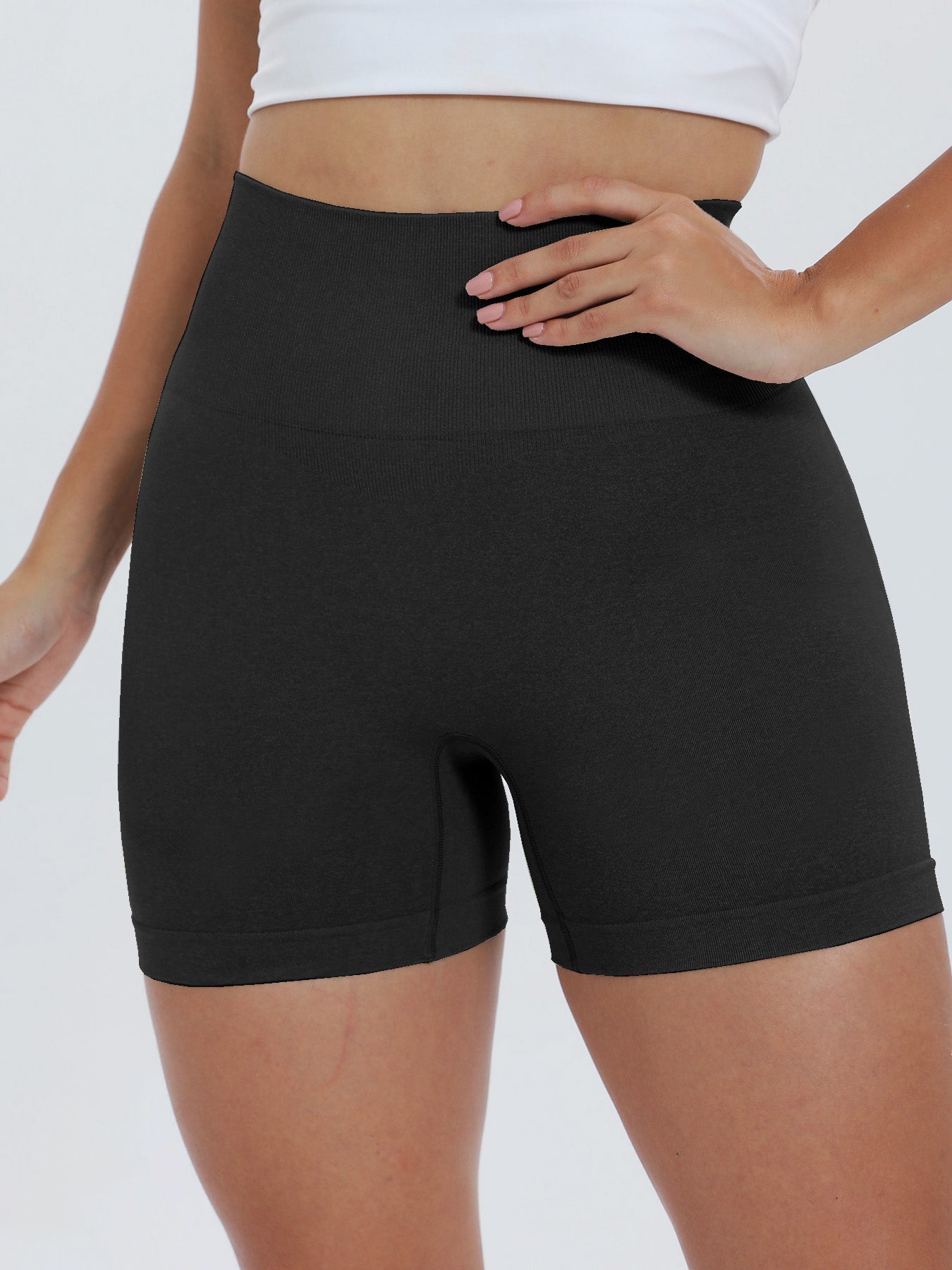 High Waist Active Shorts - UrbanEthereal