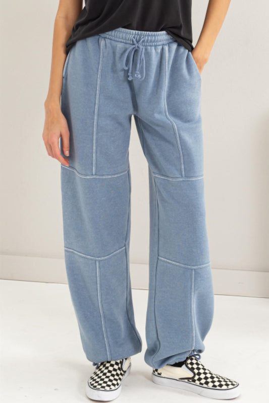 HYFVE Stitched Design Drawstring Sweatpants - UrbanEthereal