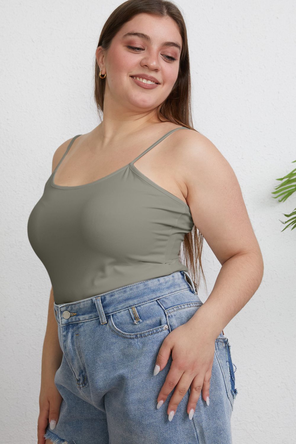 Basic Bae Full Size Round Neck Slim Cami - UrbanEthereal