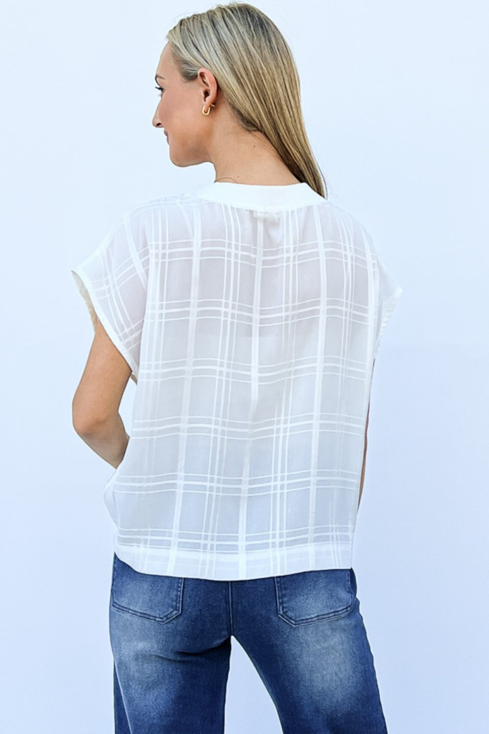 And The Why Lace Patchwork Short Sleeve Top and Cami Set - UrbanEthereal