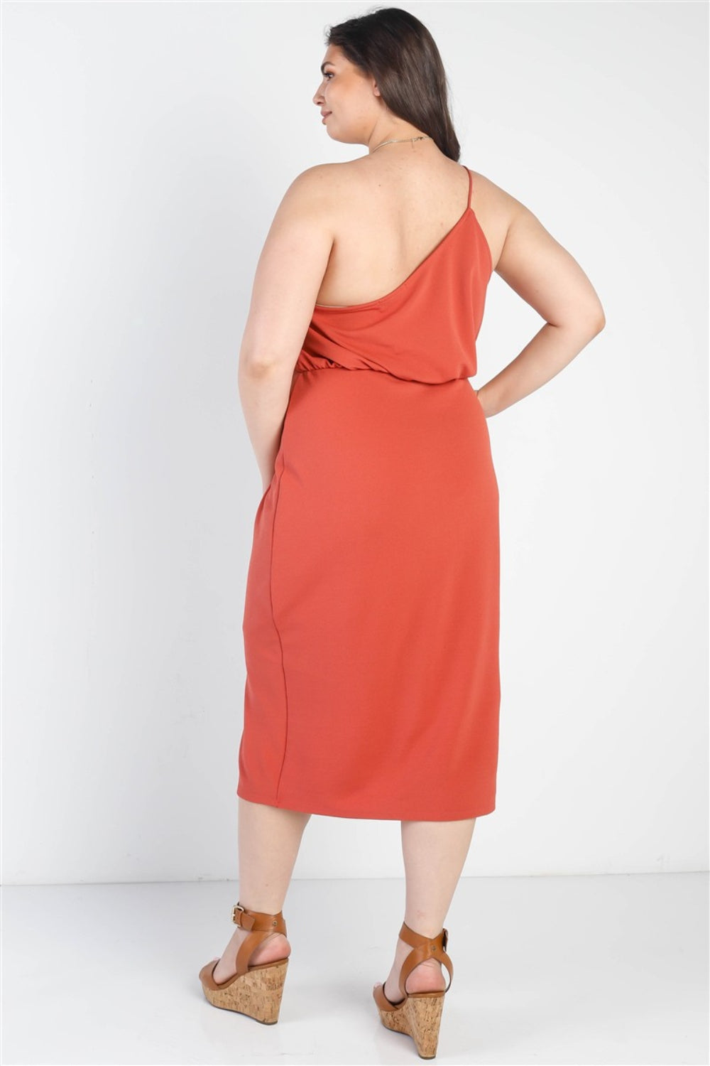 Gilli Full Size Slit One Shoulder Sleeveless Dress - UrbanEthereal