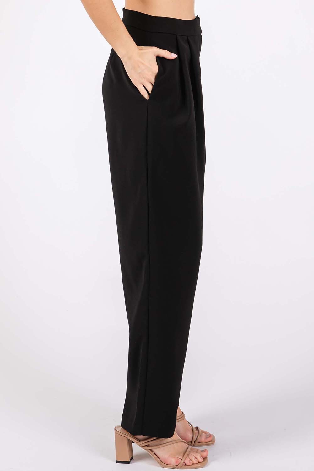 GeeGee High-Waisted Pleated Pants - UrbanEthereal