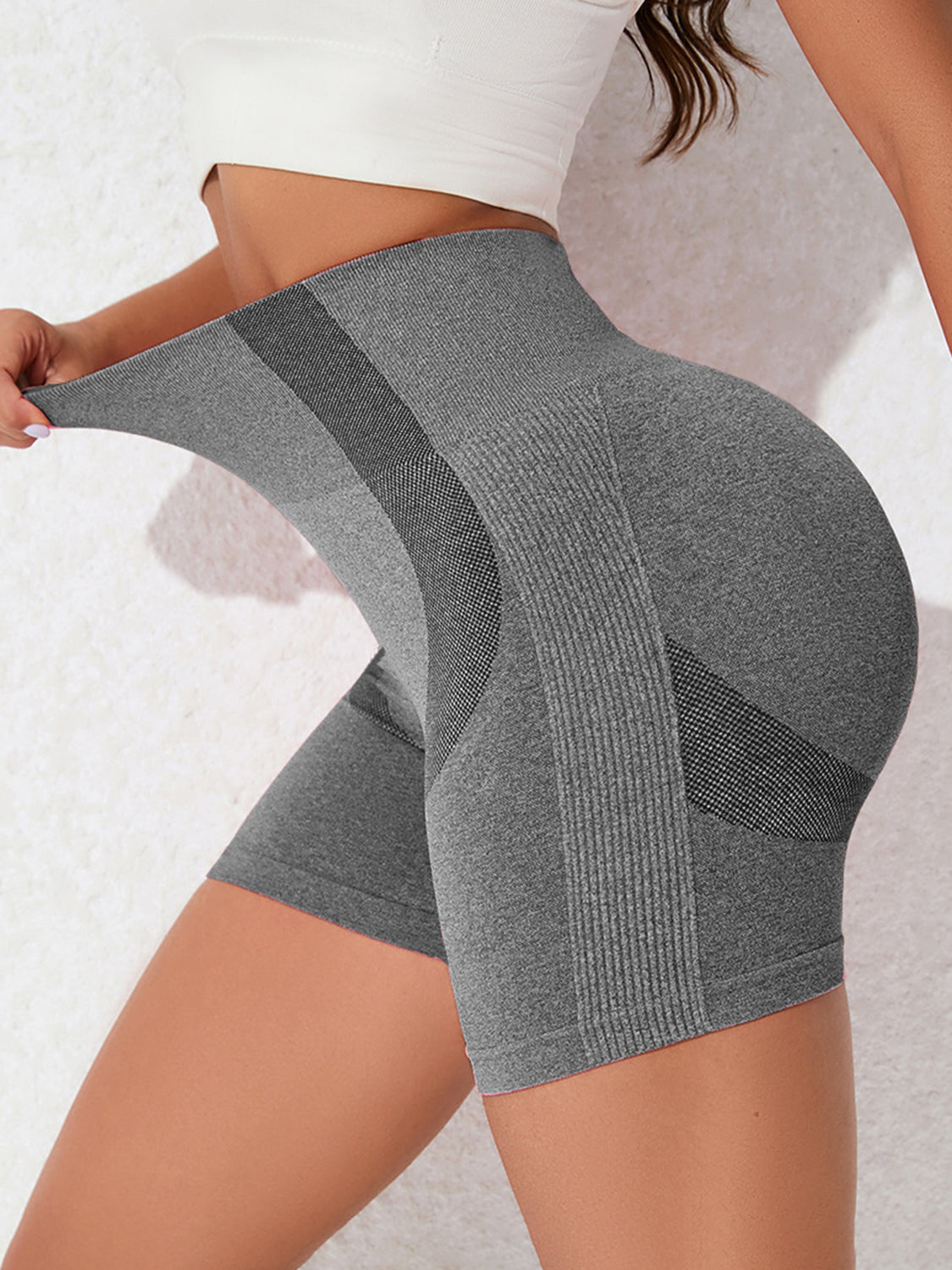 High Waist Active Shorts - UrbanEthereal