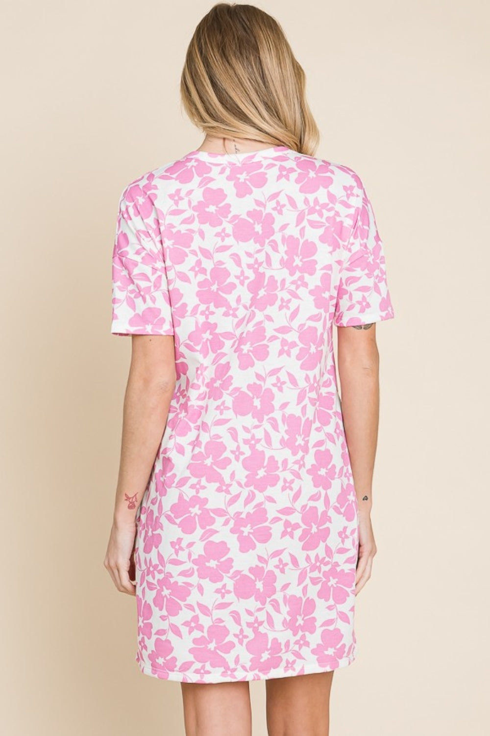 BOMBOM Floral Button Down Mini Dress - UrbanEthereal