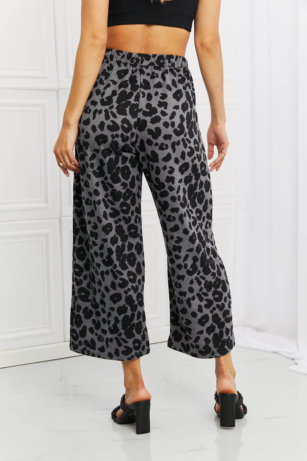 BOMBOM Stay Cozy Pattern Wide Leg Pants - UrbanEthereal