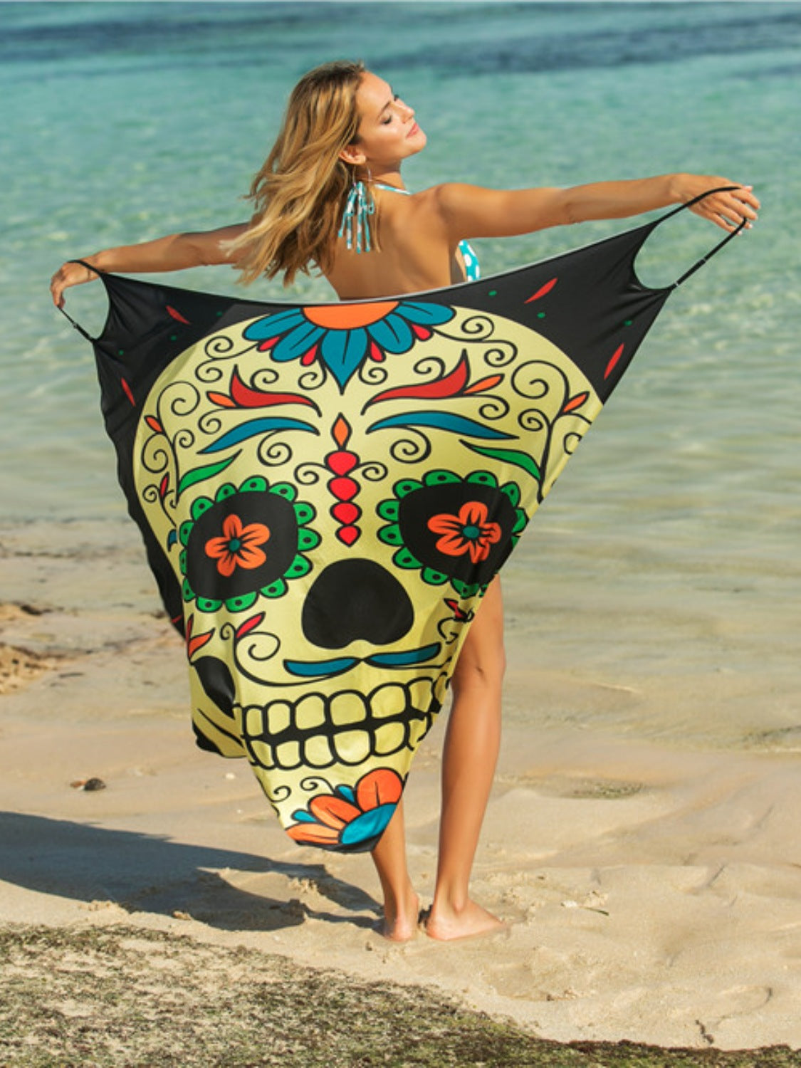 Printed Spaghetti Strap Cover Up - UrbanEthereal
