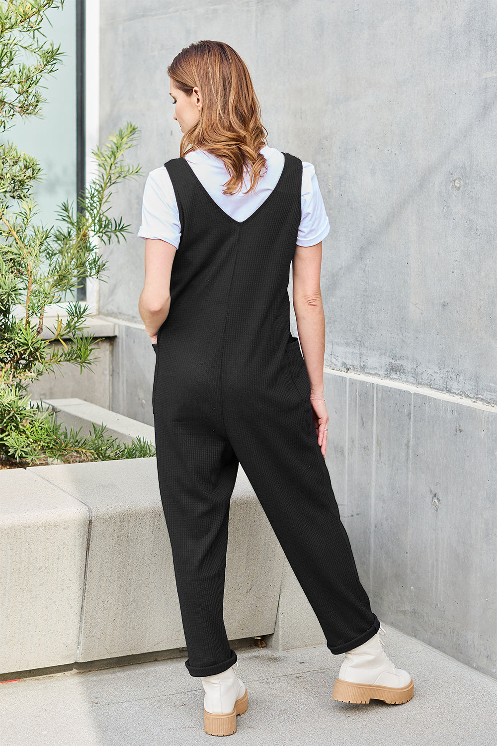 Double Take Full Size Sleeveless Straight Jumpsuit - UrbanEthereal