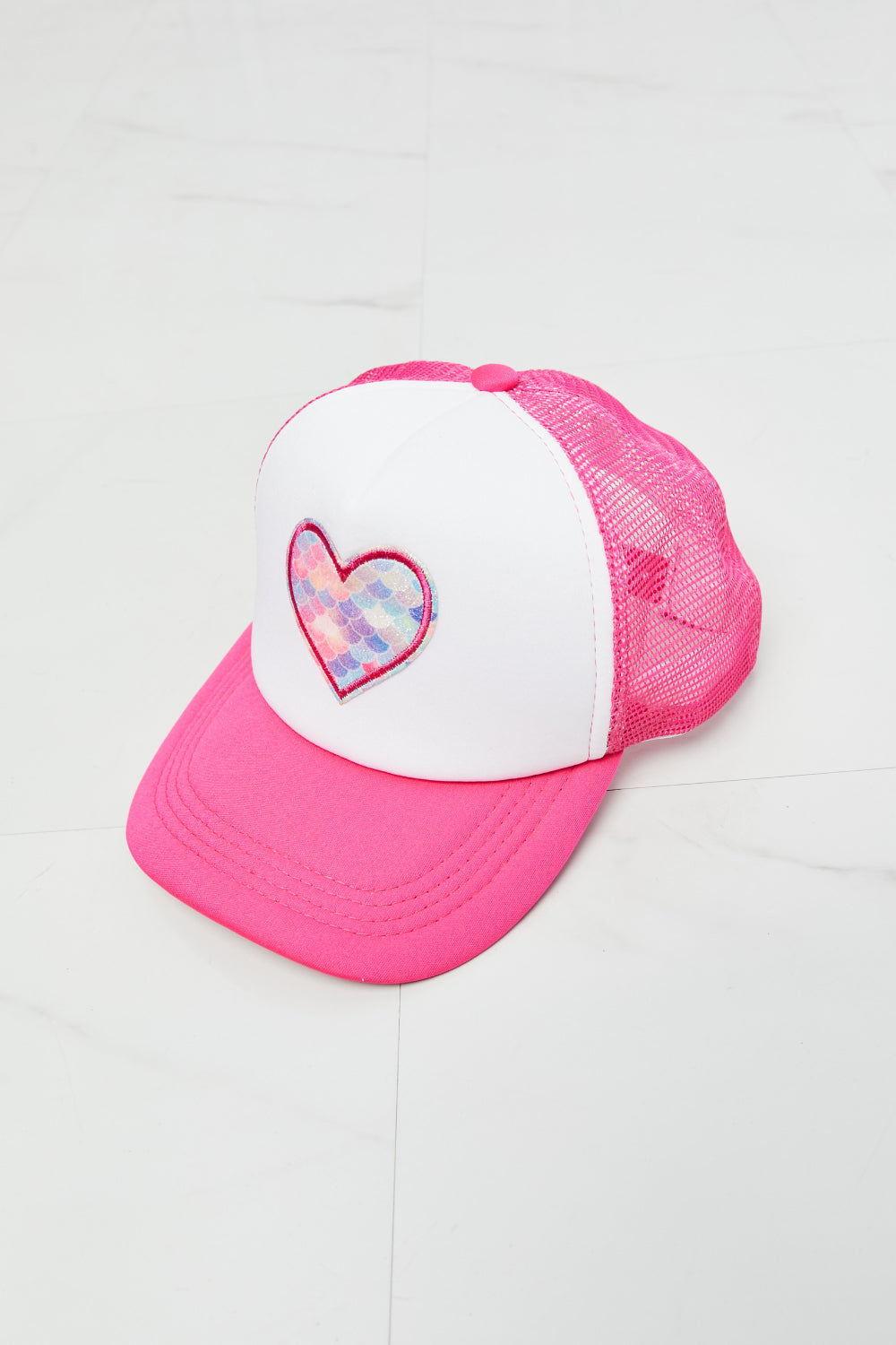 Fame Falling For You Trucker Hat in Pink - UrbanEthereal