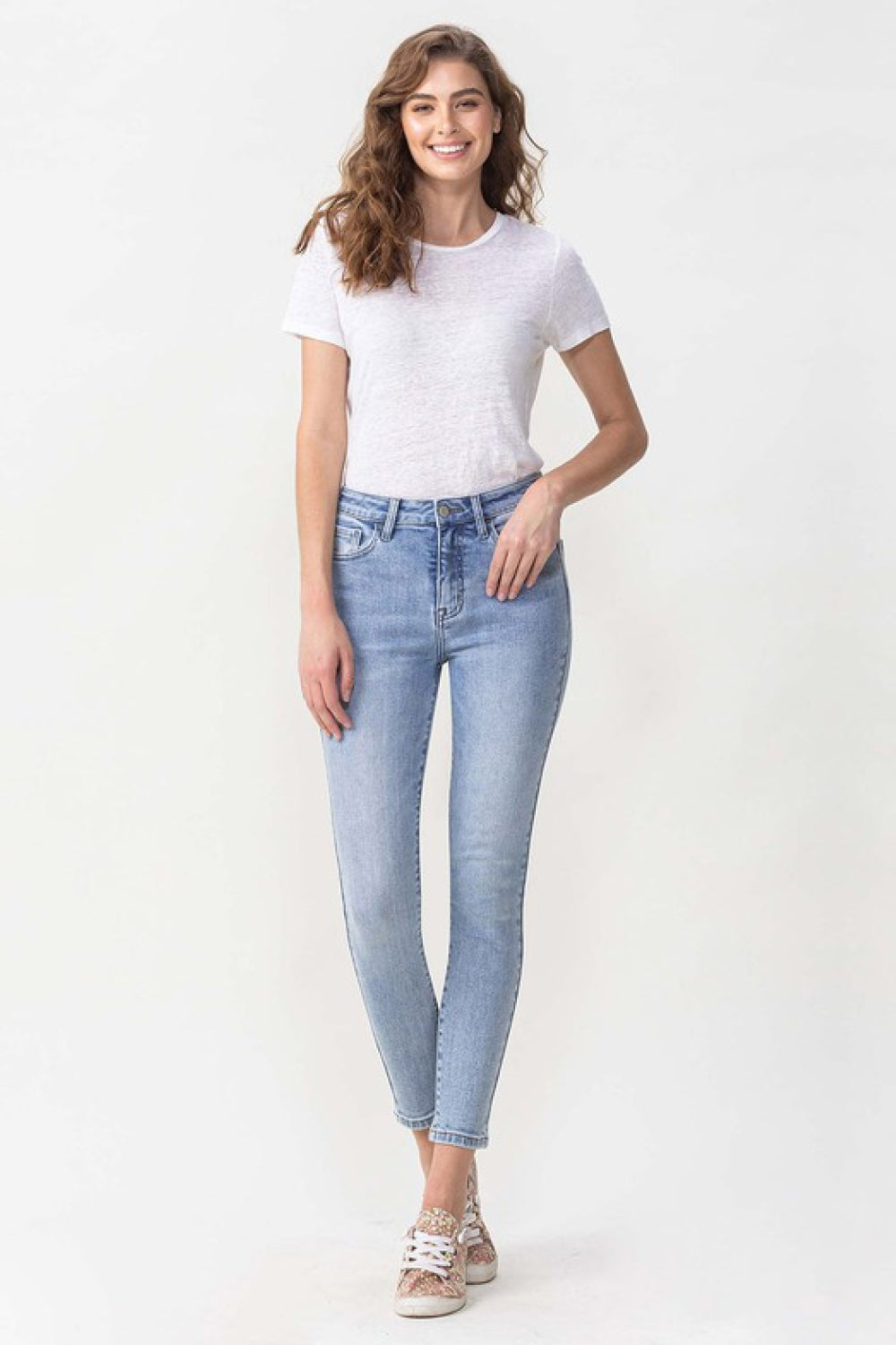 Lovervet Full Size Talia High Rise Crop Skinny Jeans - UrbanEthereal