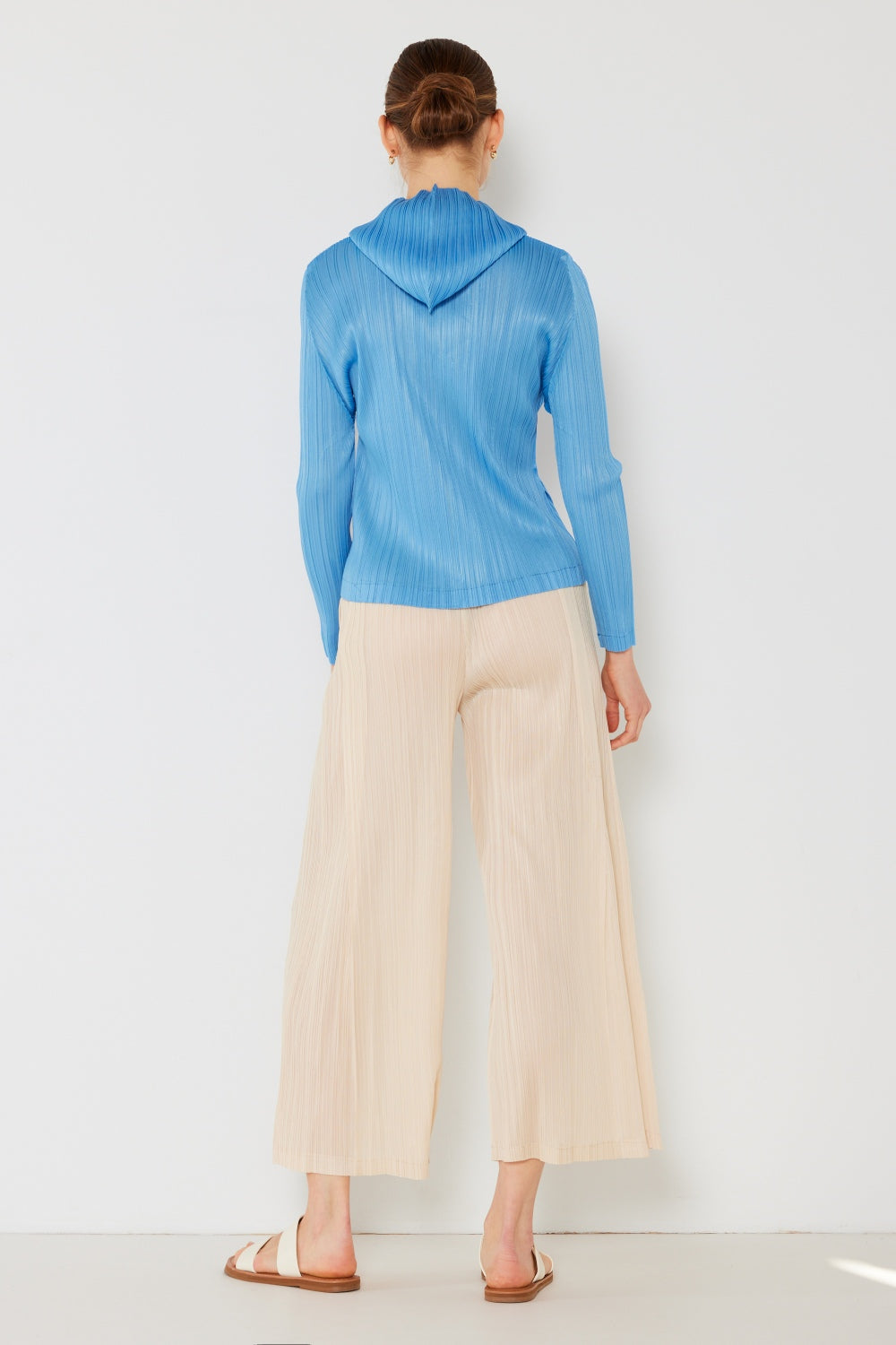 Marina West Swim Pleated Wide-Leg Pants with Side Pleat Detail - UrbanEthereal