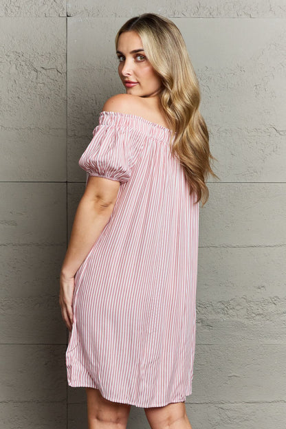 Ninexis Show Compassion Off The Shoulder Mini Dress - UrbanEthereal