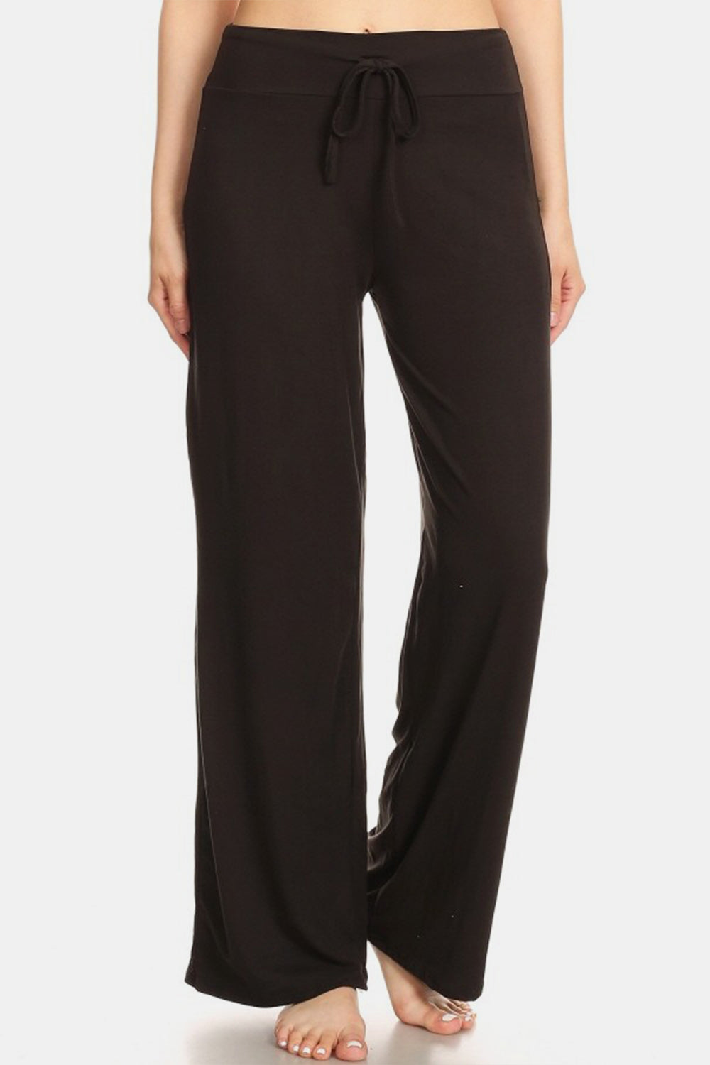 Leggings Depot High Waist Drawstring Wide Leg Pants - UrbanEthereal