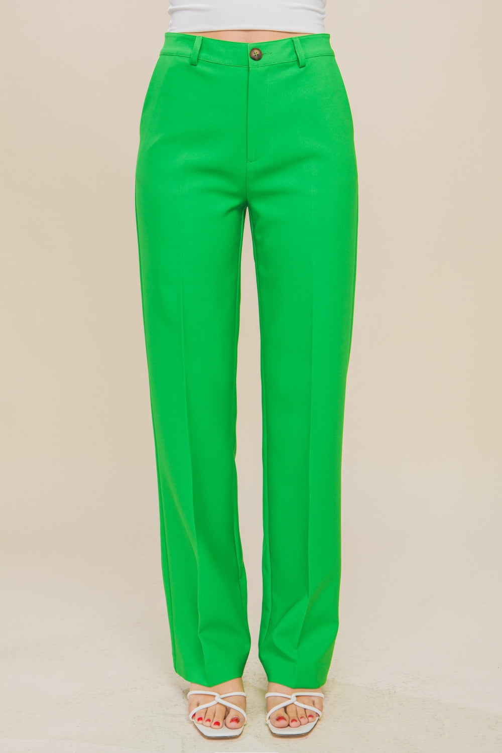 Love Tree High Waist Straight Pants - UrbanEthereal