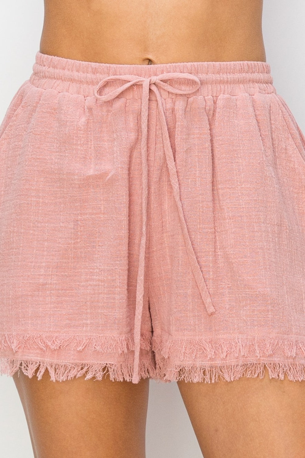 HYFVE Drawstring Frayed Shorts - UrbanEthereal