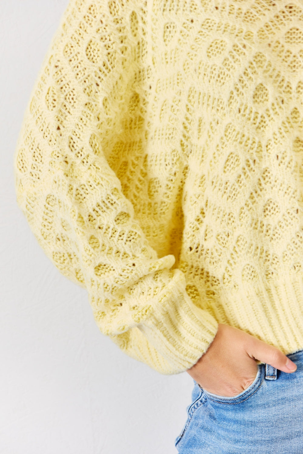 HYFVE V-Neck Patterned Long Sleeve Sweater - UrbanEthereal