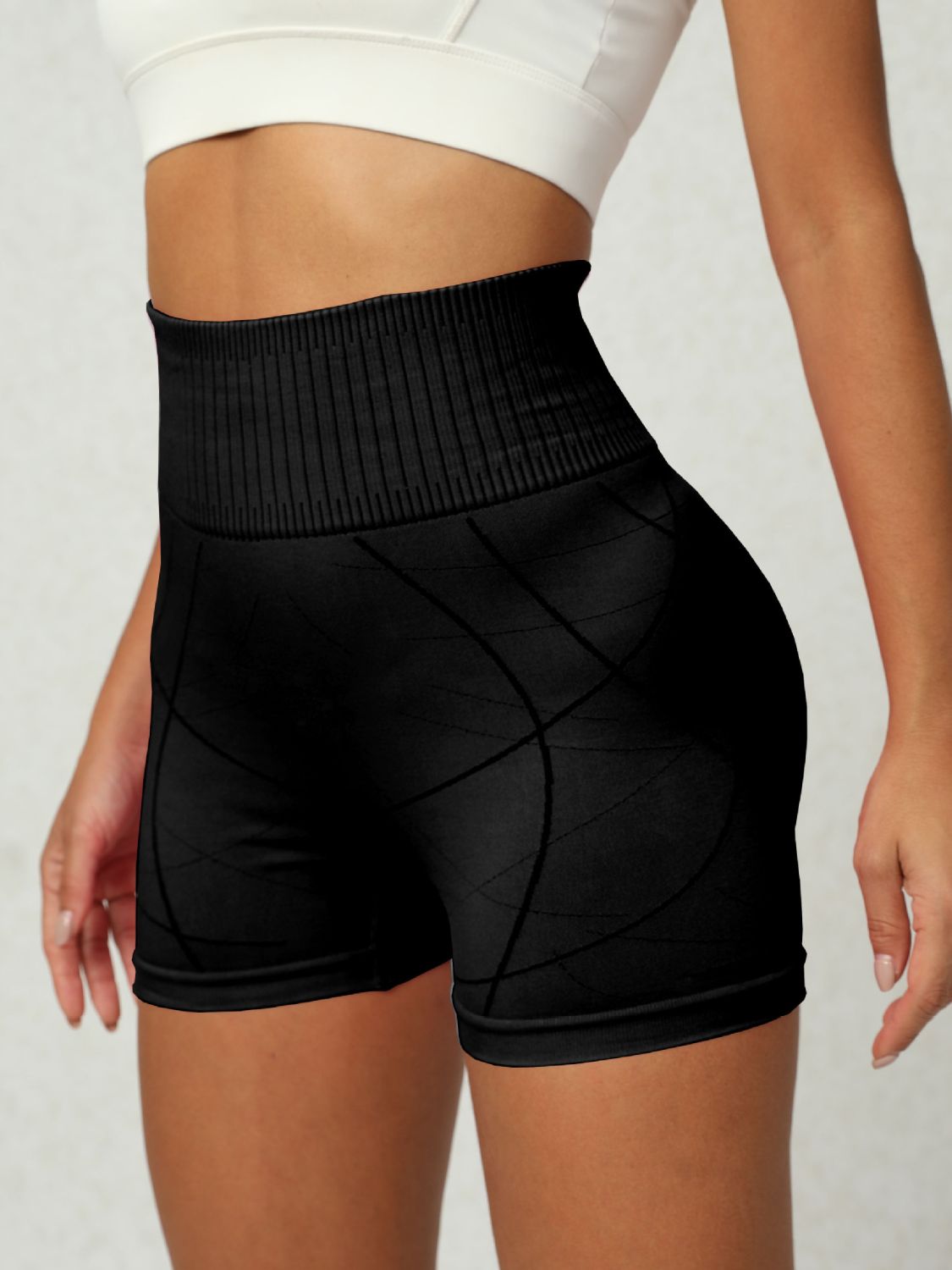 High Waist Active Shorts - UrbanEthereal