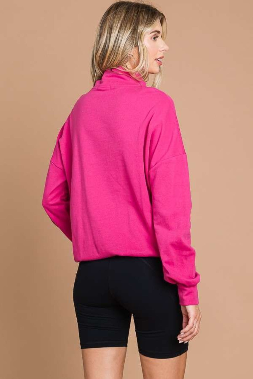 Culture Code Full Size Half Zip Long Sleeve Sweatshirt - UrbanEthereal