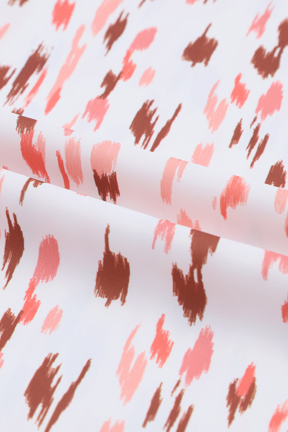 Plus Size Printed V-Neck Blouse - UrbanEthereal
