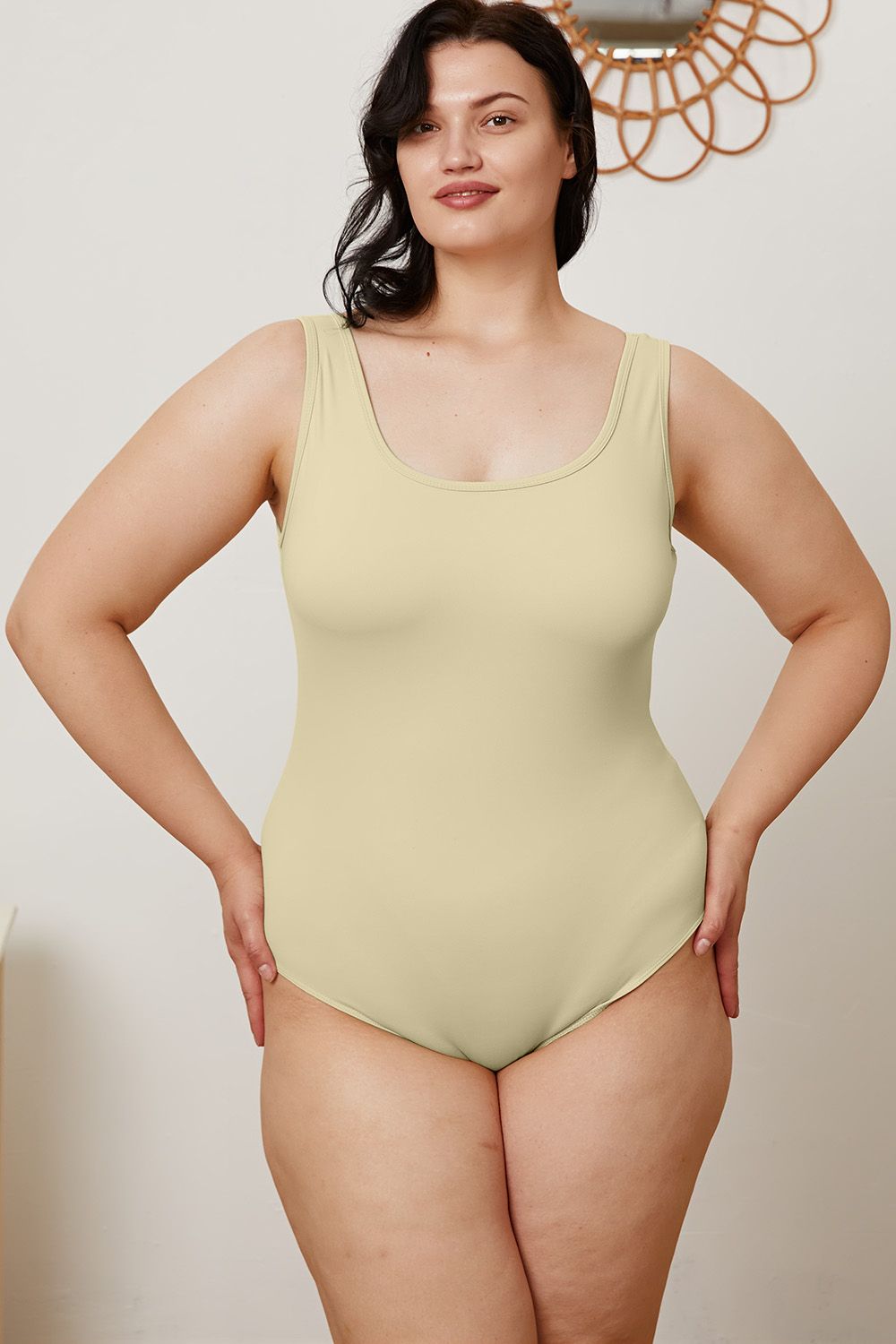 Basic Bae Full Size Square Neck Sleeveless Bodysuit - UrbanEthereal