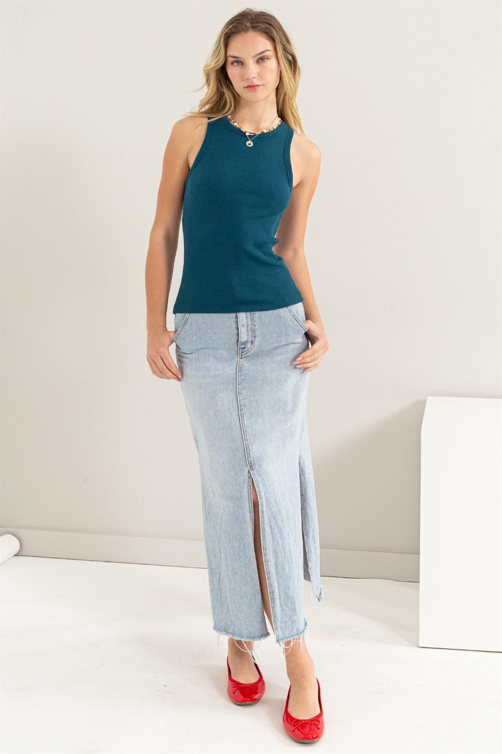 HYFVE Ribbed Round Neck Tank - UrbanEthereal